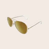 Flat Lens Aviator Sunglasses