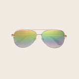 Satin Gold Aviator Sunglasses