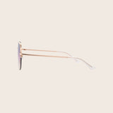 Satin Gold Aviator Sunglasses