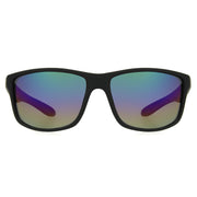 Polarized Matte Black Classic Wrap Sunglasses