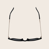 Polarized Black & Gold Cat Eye Sunglasses