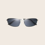 Polarized Silver Metal Small Frame Sunglasses