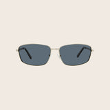 Polarized Silver Metal Small Frame Sunglasses