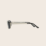 Polarized Silver Metal Small Frame Sunglasses
