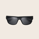 Polarized Classic Matte Black & Green Trim Sunglasses