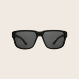 Polarized Classic Matte Black & Green Trim Sunglasses