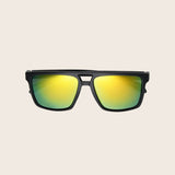 Polarized Classic Matte Black Colored Mirror Sunglasses