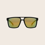 Polarized Classic Matte Black Colored Mirror Sunglasses