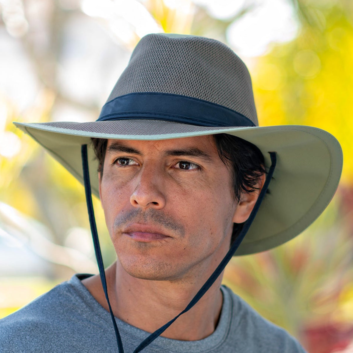 Sun Protection Hats For Young Men Castaway Mesh Safari UPF 50+