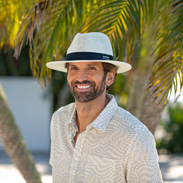Original Panama Jack Matte Toyo Straw Sun Safari Hat (Ivory, Small/Medium)