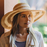 Ivory Two-Tone Paper Braid Straw Hat - All Sales Final