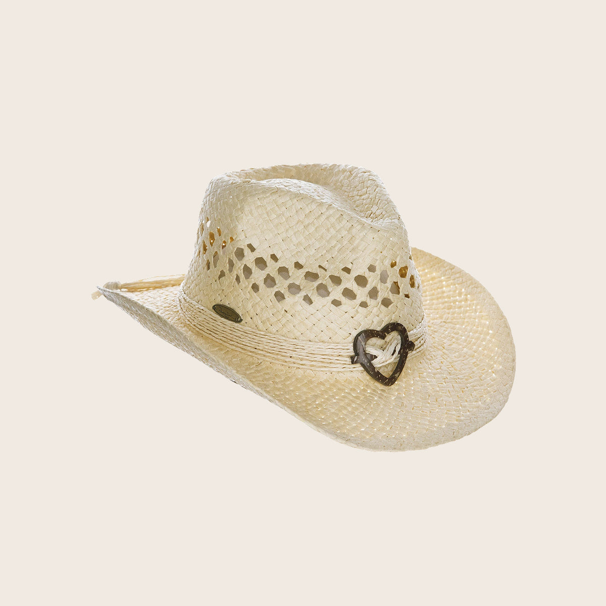 Kids Packable Handwoven Straw Western Sun Hat