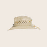 Kids Packable Handwoven Straw Western Sun Hat