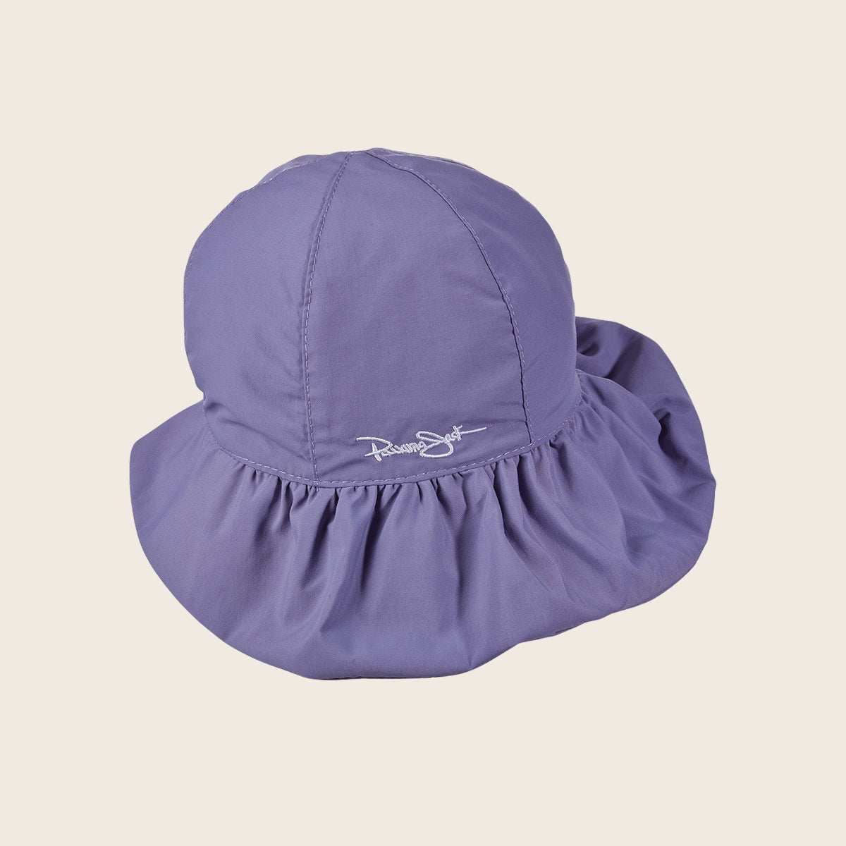 Kids Ruffled Microfiber Beach Hat - All Sales Final