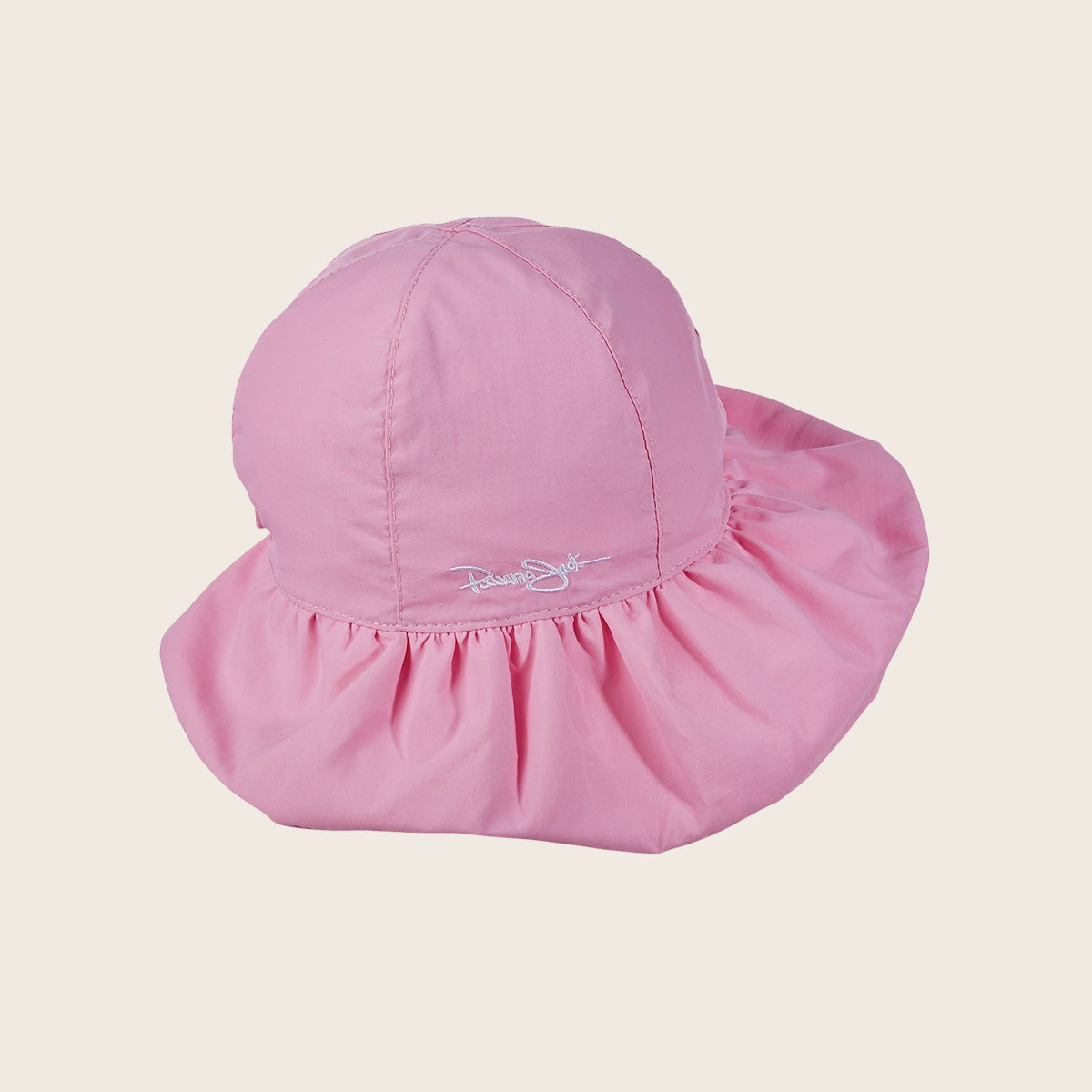 Kids Ruffled Microfiber Beach Hat - All Sales Final