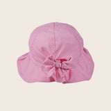 Kids Ruffled Microfiber Beach Hat - All Sales Final