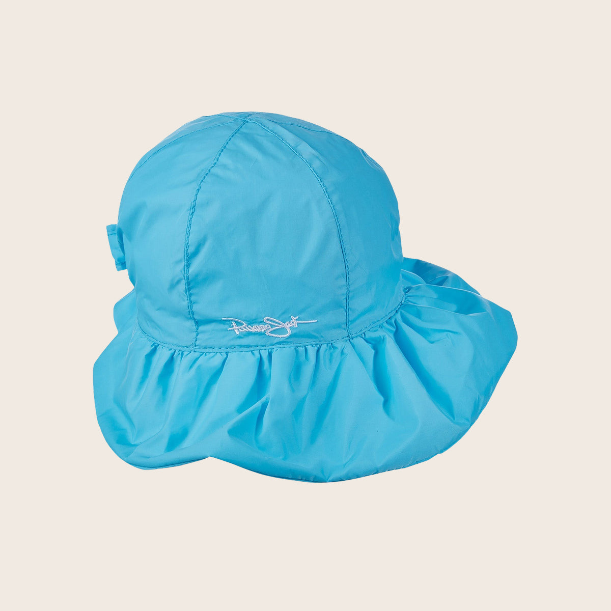 Kids Ruffled Microfiber Beach Hat - All Sales Final