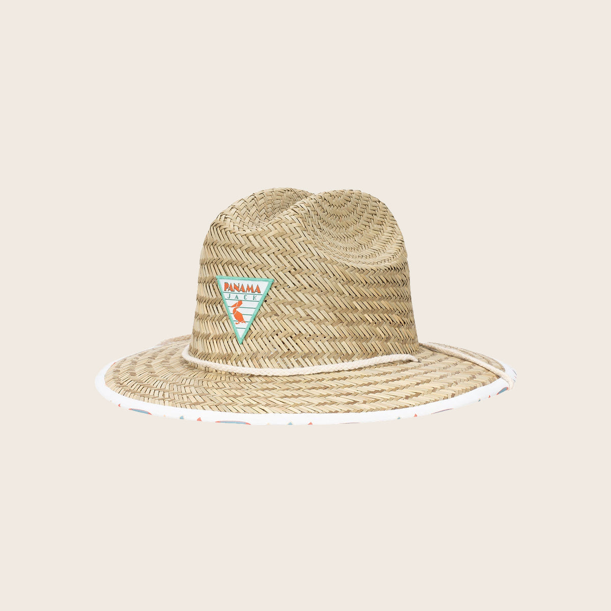 Kids Surfboard Underbrim Straw Lifeguard Hat