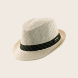 Striped Band Fedora Hat