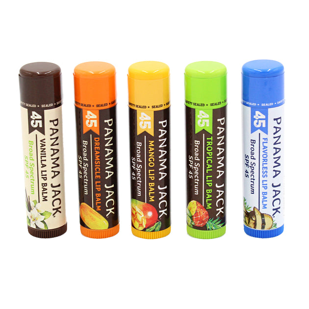 5 Flavor Pack Lip Balm SPF 45 Broad Spectrum Sunscreen Protection