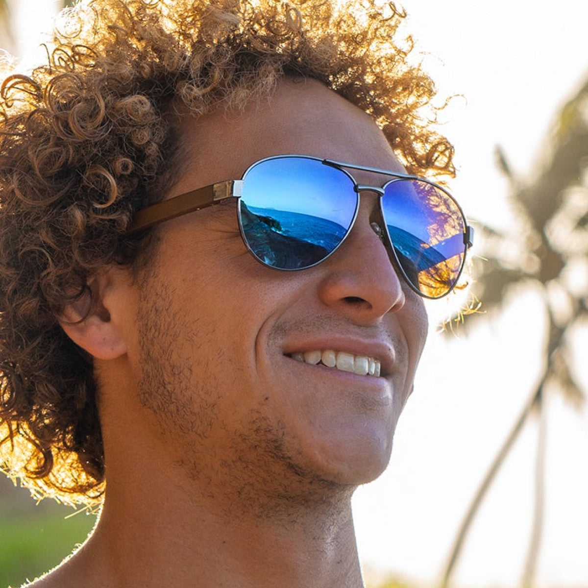 Premium Polarized Aviator Mirror UVA-UVB Protection Sunglasses