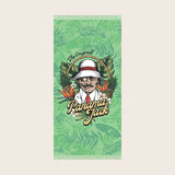 Tropical Man Fringe Beach Towel
