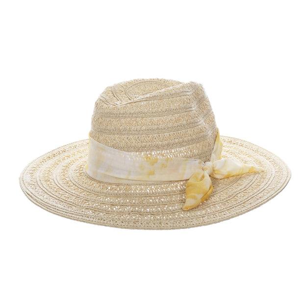 Paper Braid Chiffon Safari Sun Hat - All Sales Final