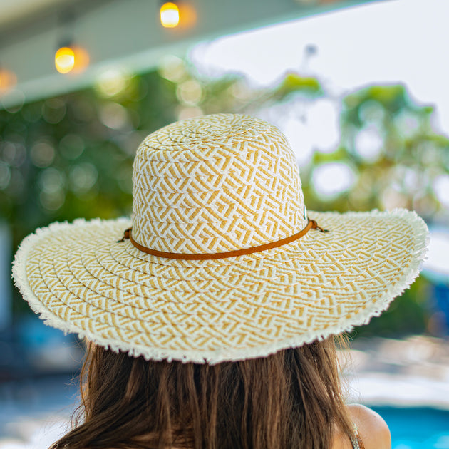 Summer Sun Hats Ladies Plain Elegant Wide Brim Hat Round Panama Straw Beach  Hat