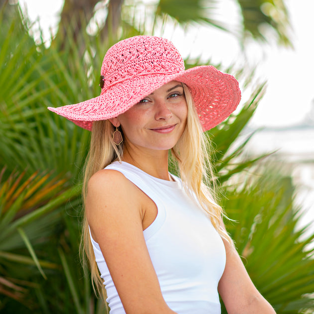 Women's Sun Hat With A Wide Brim, Straw Hat, Summer Hat, Foldable, Roll-up,  Floppy Strand Hat