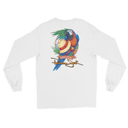 Original Parrot & Hat Unisex Long Sleeve T-Shirt - 2 Sided Print