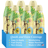 Protector solar en aerosol continuo para niños SPF 50