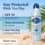 Bloqueador solar en aerosol continuo Sport SPF 50