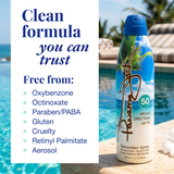 Protector solar en aerosol continuo SPF 50