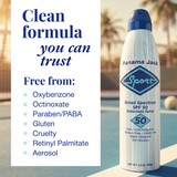 Bloqueador solar en aerosol continuo Sport SPF 50