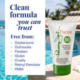 Faces Sunscreen Lotion SPF 50