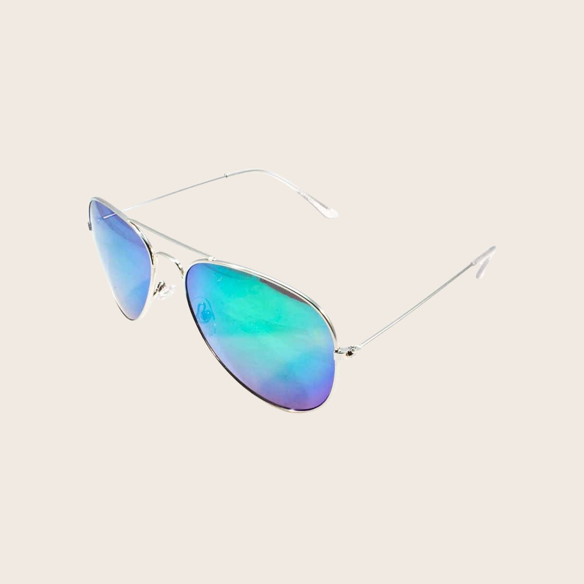 Silver Aviator Sunglasses