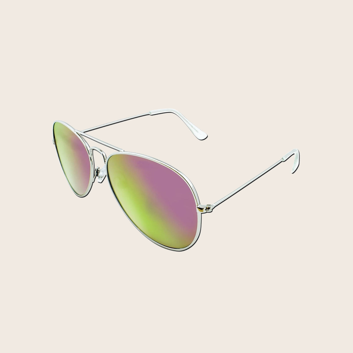 Occhiali Da Sole Retrò Unisex SPEXX - Montatura Oro E Lenti Arcobaleno Specchiate UV400 - Foto 1