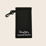 Black Panama Jack sunglasses case on a beige background