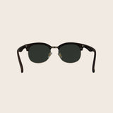 Classic Faux Wood Grain Club Sunglasses