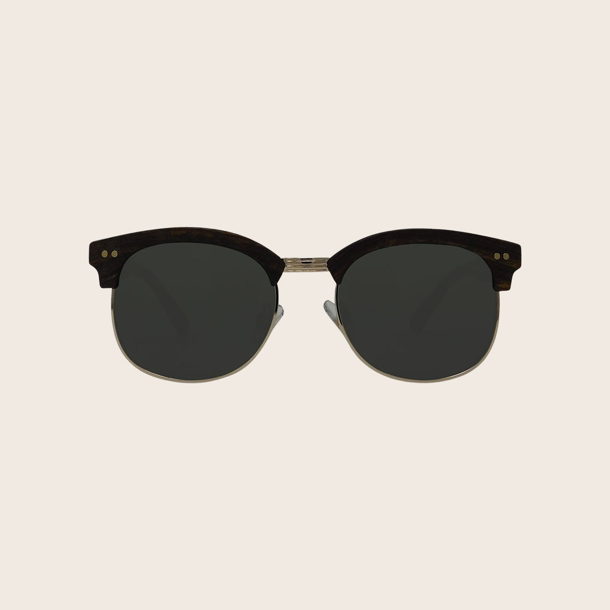 Classic Faux Wood Grain Club Sunglasses