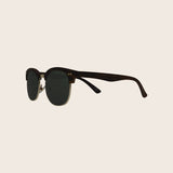 Classic Faux Wood Grain Club Sunglasses