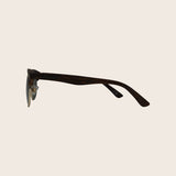 Classic Faux Wood Grain Club Sunglasses