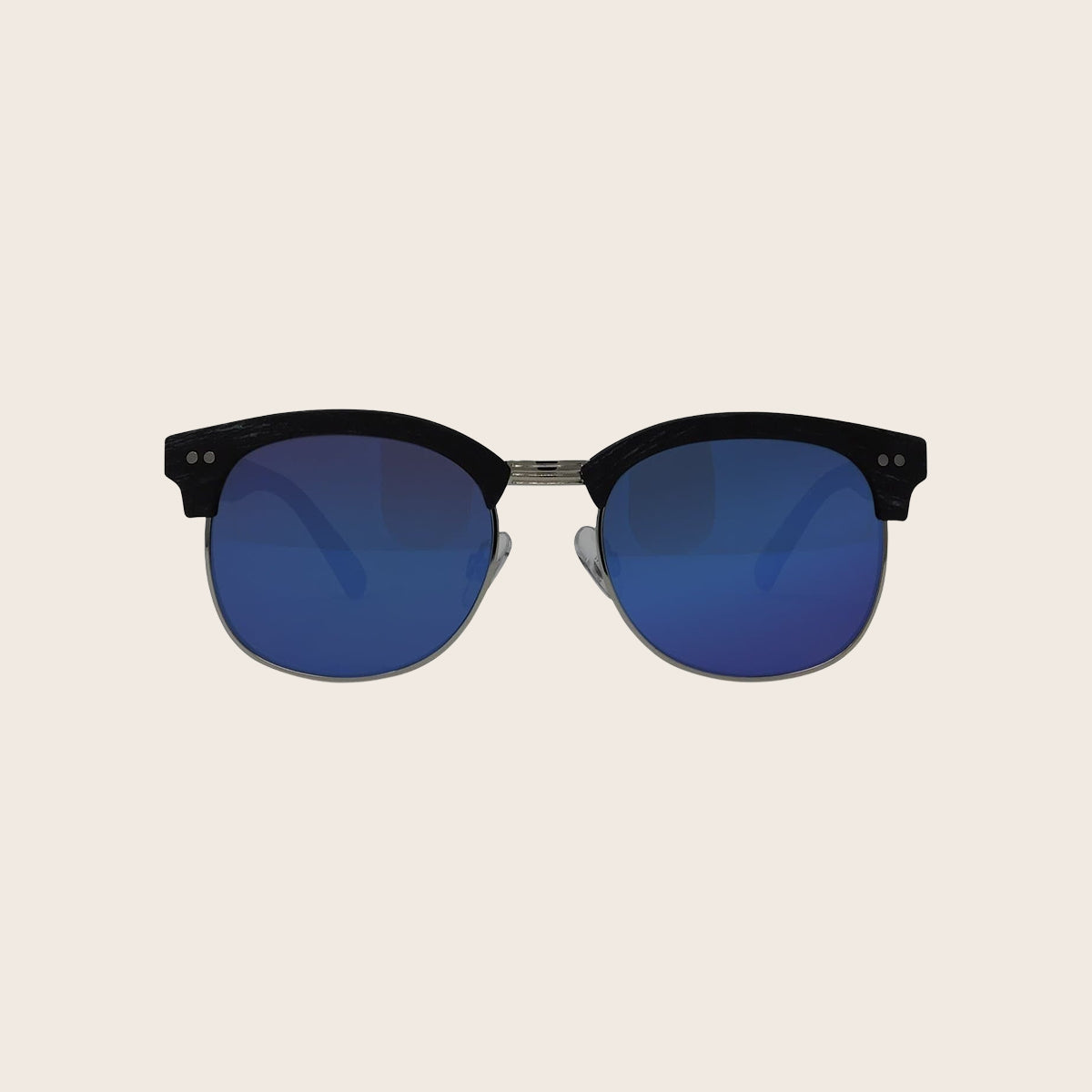 Classic Faux Wood Grain Club Sunglasses