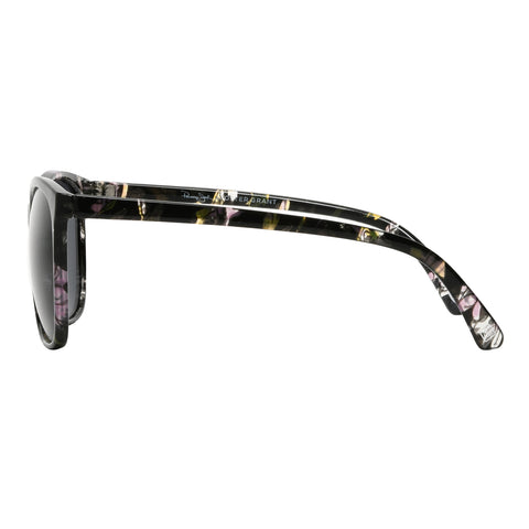 Polarized Floral Print Cat Eye Sunglasses