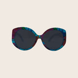 Kids Tropical Oval Large Frame Sunglasses