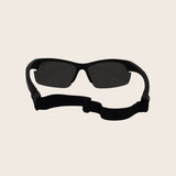 Polarized Floating Semi-Rimless Camo Blade Sunglasses