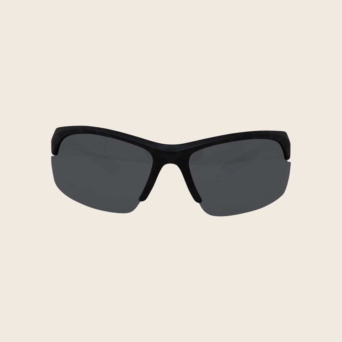 Polarized Floating Semi-Rimless Camo Blade Sunglasses