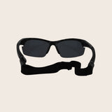 Polarized Floating Semi-Rimless Camo Blade Sunglasses