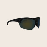 Polarized Floating Semi-Rimless Camo Blade Sunglasses