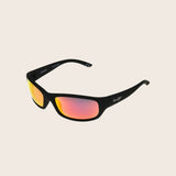 Polarized Red Mirror Wrap Sunglasses
